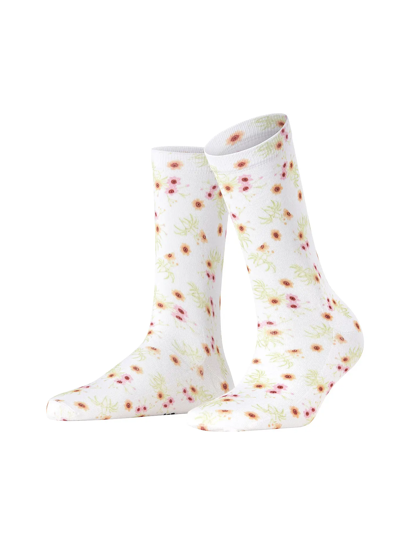BURLINGTON | Socken FLORAL ROMANCE 36-41 white | 